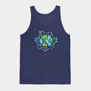 Floral Earth Day Tank Top
